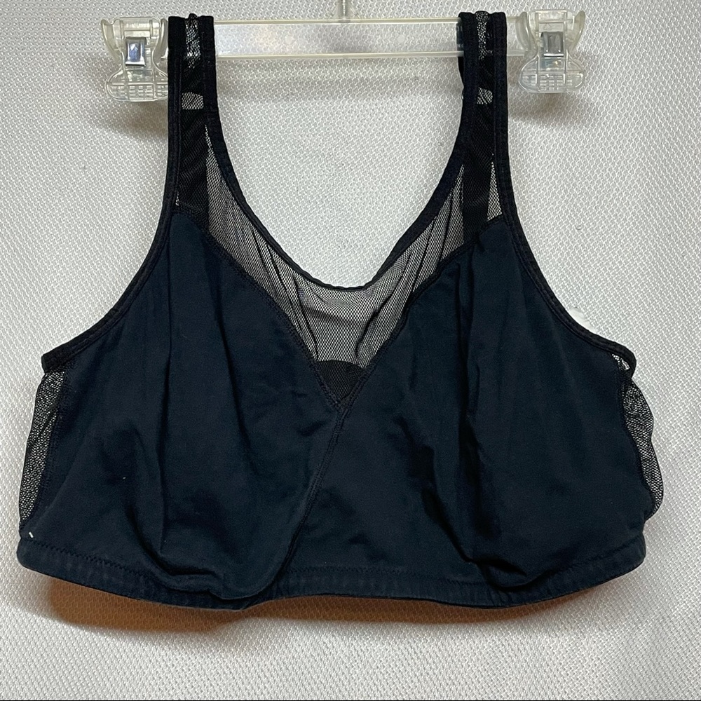 Comfort Choice black mesh top bra 46DD